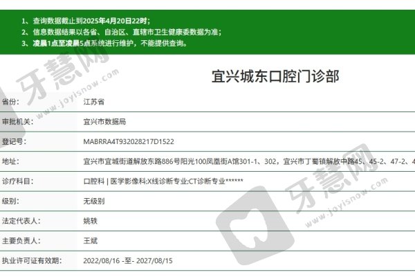宜兴城东口腔门诊部