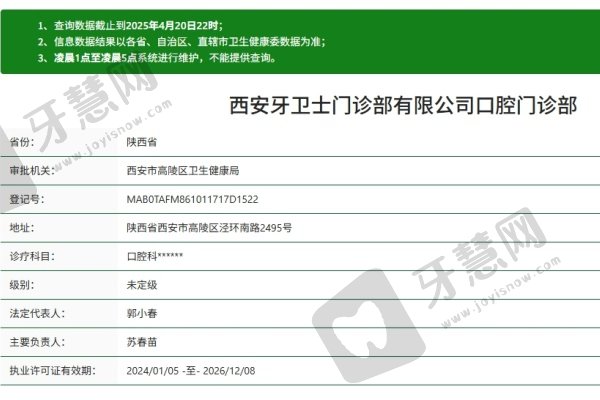 西安高陵牙卫士口腔门诊部简介概述