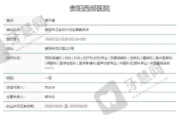 贵阳西部医院私密科正规吗?